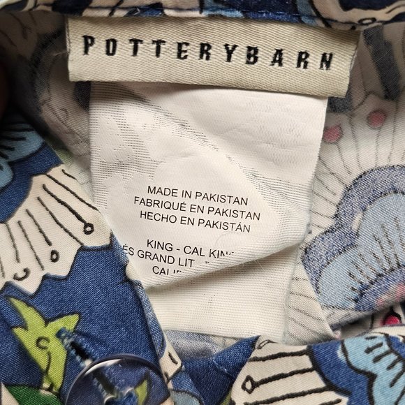 Pottery Barn Soleil Bedding Sheet Set King Duvet Cover 2 Standard Pillow Cases - Picture 4 of 14